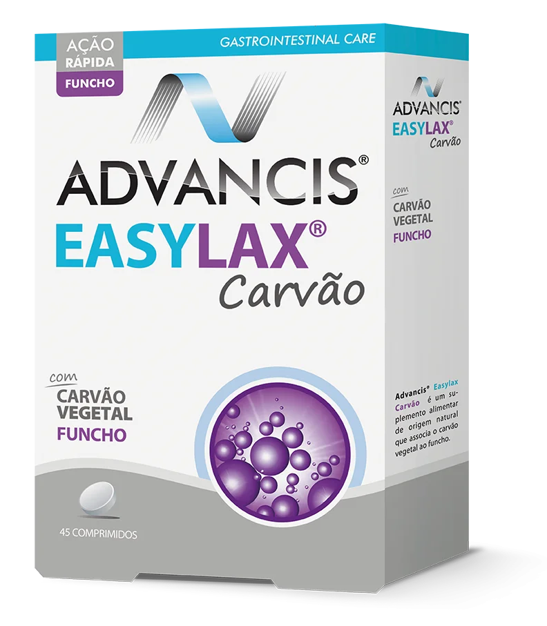 ADVANCIS EASYLAX CARVÃO VEGETAL+ FUNCHO COMPRIMIDOS X 45