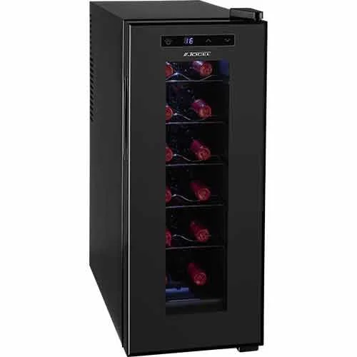 Cave de Vinho Jocel JAG003355 | 67x29,5x56 cm | 12 Garrafas | F | 1 zona de Temperatura | Preto