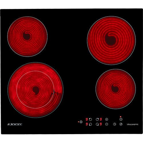 Placa de Vitrocerâmica Jocel JP4EV010162 | 59 cm | 4 Zonas | Preto