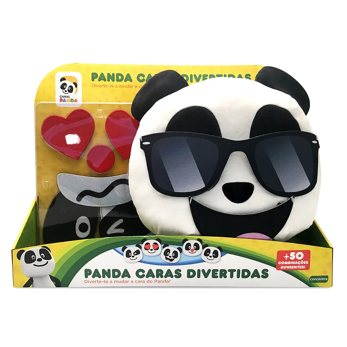 Panda - Peluche Caras Divertidas