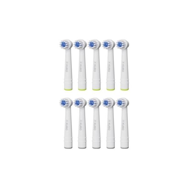 Kubo Recargas de Escova de Dentes Elétrica KBTH6495 - 10 unidades Compatível com Oral-B