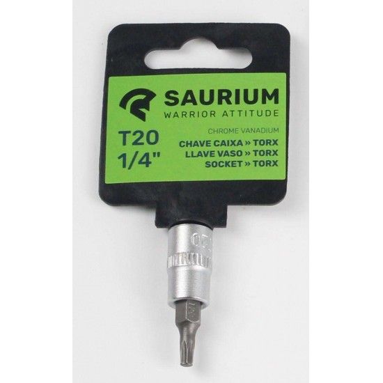 Chave de Caixa Torx, T20, ¼ refª 47123 SAURIUM