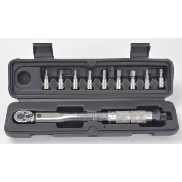 Mader Chave Dinamométrica, Reversível, 1/4", 10PÇ - 61165