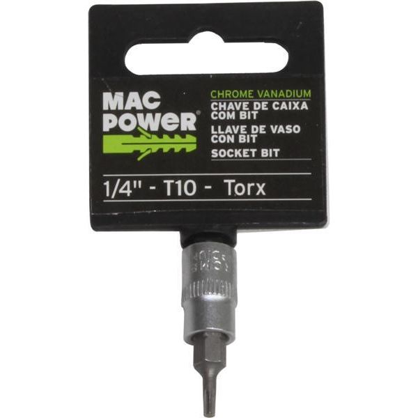 Mac Power Chave de Caixa com Bit 1/4 T10 - 66551