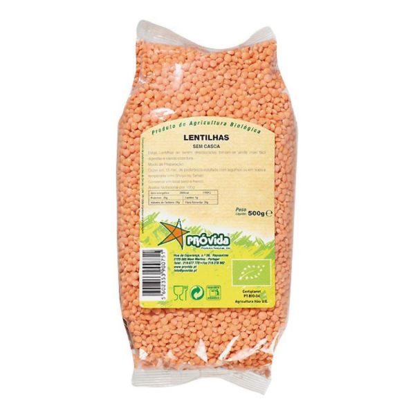 Próvida Lentilhas sem Casca 500g
