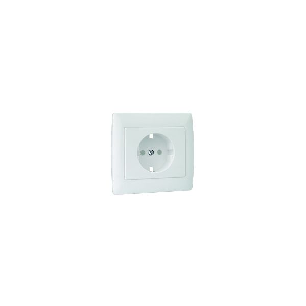 Efapel Espelho Schuko Monobloco C/obtur Branco - 70903TBR