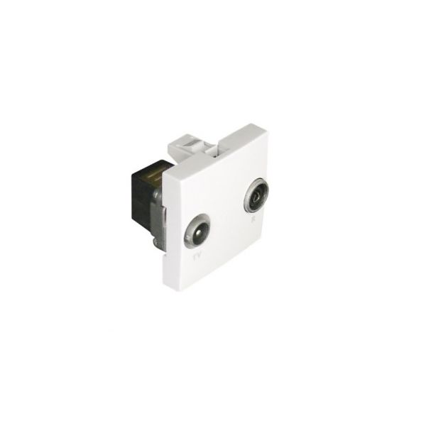 Efapel Tomada Rtv Terminal 2 Modulos Preta Mate - 45554SPM