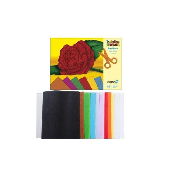 Bloco de Papel Crepe 240x310mm 20 Fls Sortido