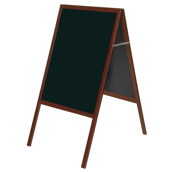 Bi-Office Quadro Preto Cavalete p/ Giz 900x450mm Cerejeira - DKT10404052