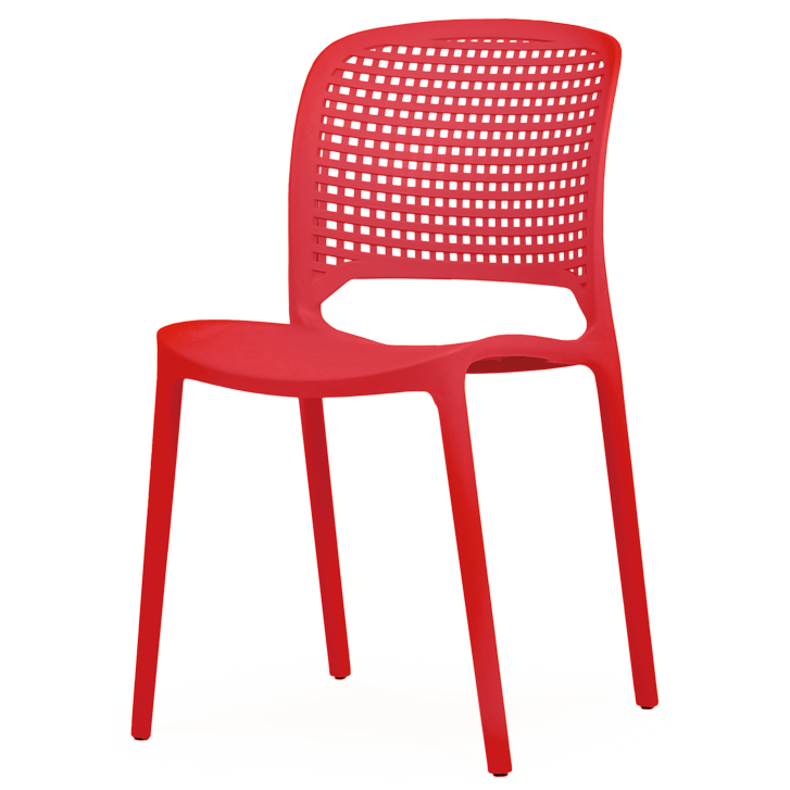 Pack 16 Cadeiras Montana Squares Vermelho