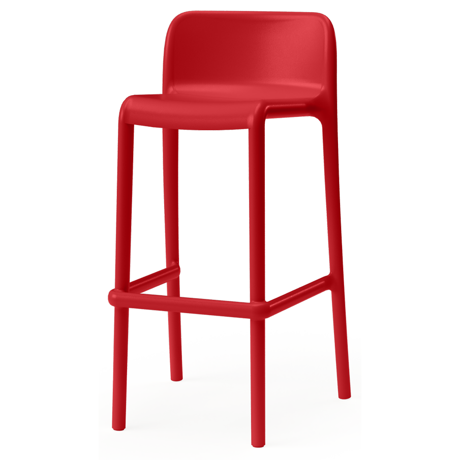 Pack 16 Bancos de Bar Bengal Vermelho