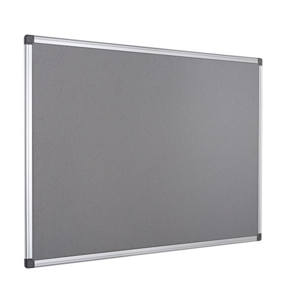 Bi-office Quadro Expositor Feltro 60x90cm Cinzento Moldura Alumínio Maya - FA0342170