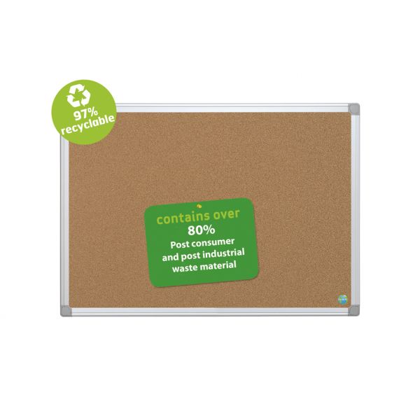 Bi-office Earth Maya Quadro de Cortiça Reciclada 90x120 cm com Aro de Alumínio CA051790