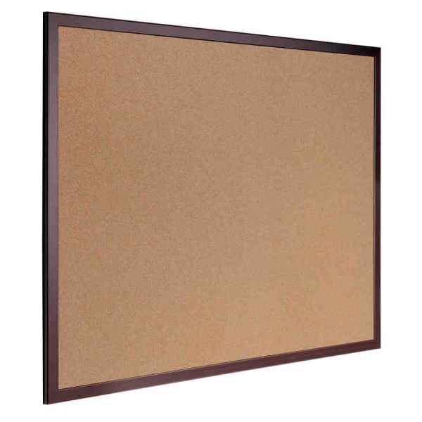 Bi-office Earth Executive Quadro de Cortiça Reciclada Moldura Madeira Cerejeira 90x120 cm