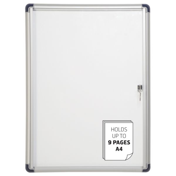 Vitrine Interior 71x97cm Enclore Extra Fundo Magnético Branco - VT630109690