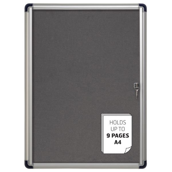 Bi-Office Vitrine Interior Feltro Enclore Extra 710x971x31mm Blue - VT630107690