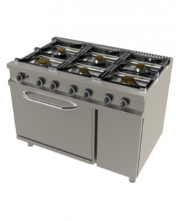 Fogão a gás com 6 queimadores Junex FO7E601