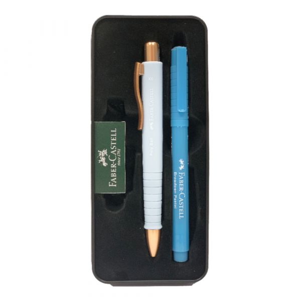 Faber-Castell Esferográfica + Fineliner Broadpen 0.8mm Azul 1 Un.