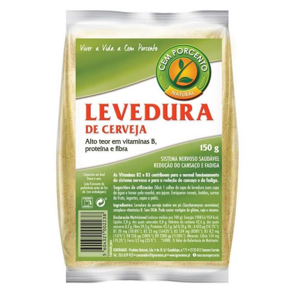 Cem Porcento Levedura de Cerveja Saco 150g