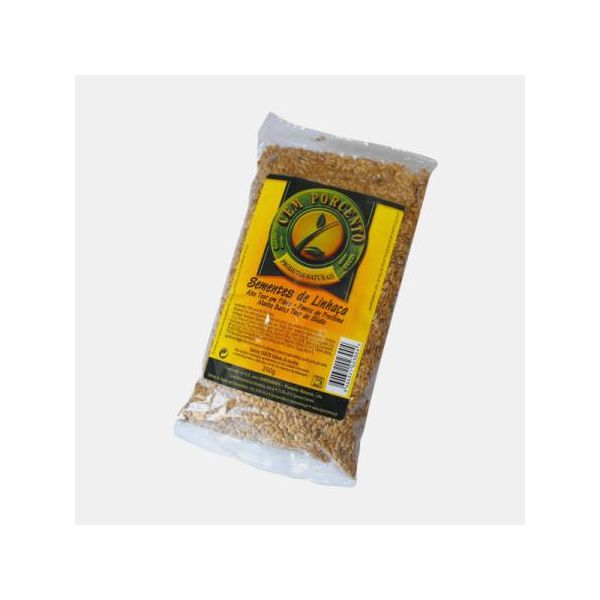 Cem Porcento Sementes de Linhaca Castanha 250g