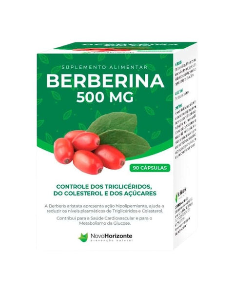 Berberina 500mg - 90 Cápsulas - Novo Horizonte