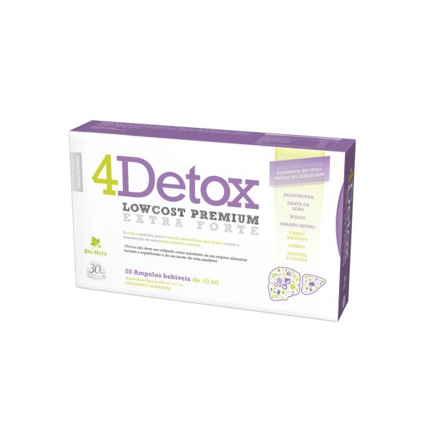 Bio-Hera 4 Detox Extra Forte 20 Ampolas de 10ml