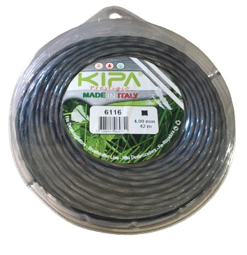 ROLO FIO NYLON ROÇ Ø4MM 42M HELICOIDAL KIPA