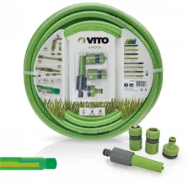 Kit de rega completo com mangueira 5/8"*15mt Vito