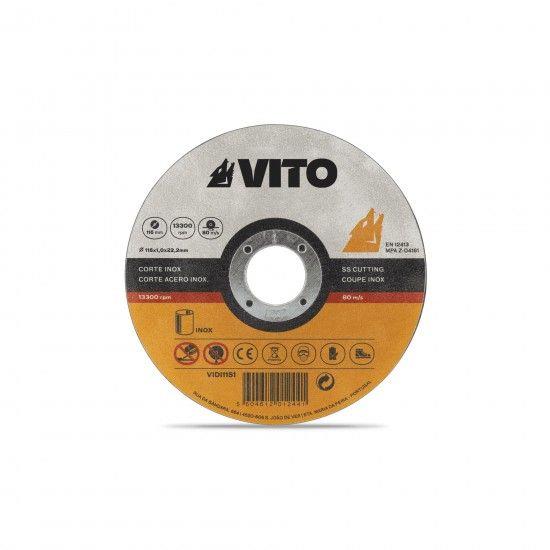 DISCO CORTE INOX VITO 230X22X2MM