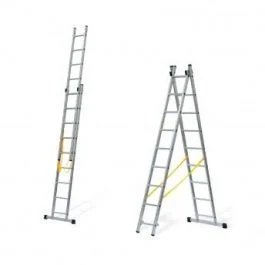 Escada dupla degrau quadrado 2x3 m Vito