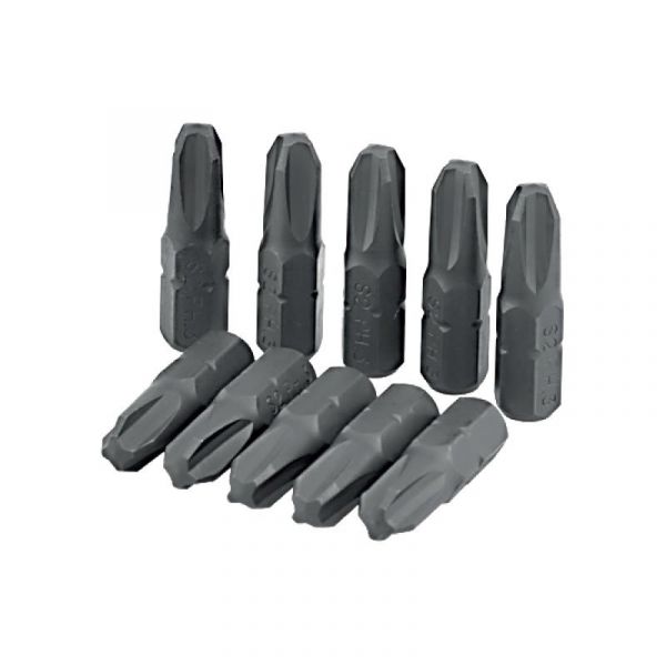 Vito Conjunto 10 Bits 1/4×25 mm Pozidrive PZ1 - VIBPZ1