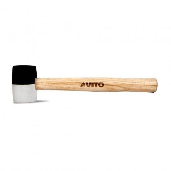 MAÇO COM BORRACHA BRANCA/PRETA VITO 450G