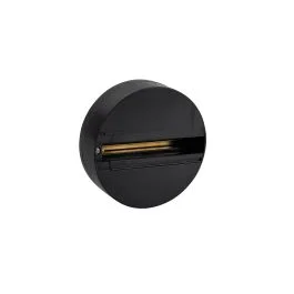 Base circular saliente com adaptador 3 circuitos preto Aslo
