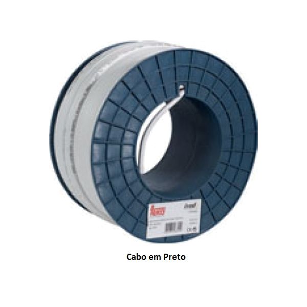 Cabo coax n48hv2 (rg6 pvc preto) ited -100m .teka - 2901085