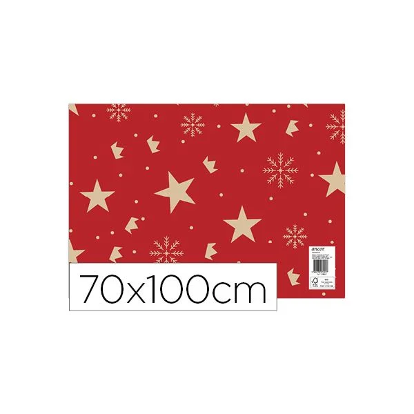 Ancor Papel Fantasia Natal 70 x 100 cm 80 gr. Modelo 30 - OFF153978CE