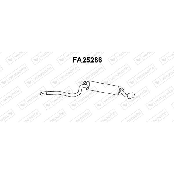 VENEPORTE Panela de escape traseira FA25286 5605180252864