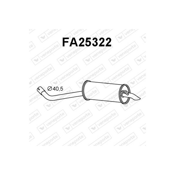 Veneporte Panela de Escape Traseira FA25322