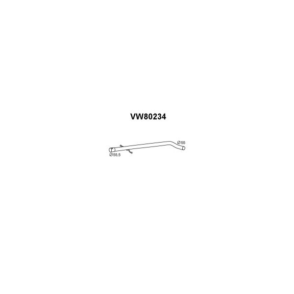 Veneporte Tubo de Escape VW80234