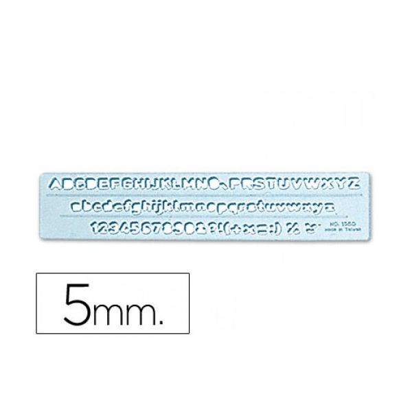 Colorarte Escantilhão 5mm Alfanumérico - RCE5