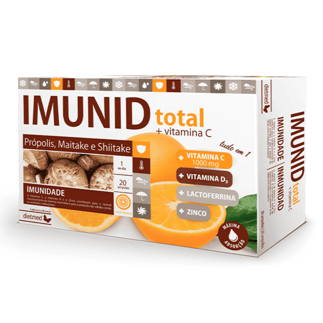 Imunid Total + Vitamina C 20 Ampolas Dietmed