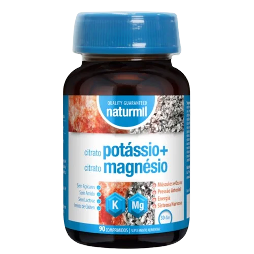 Citrato de Potássio + Citrato de Magnésio | 90 comprimidos – Naturmil