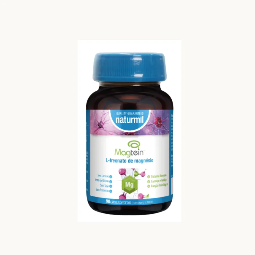 Magtein L-treonato de magnésio | 90 cápsulas – Naturmil