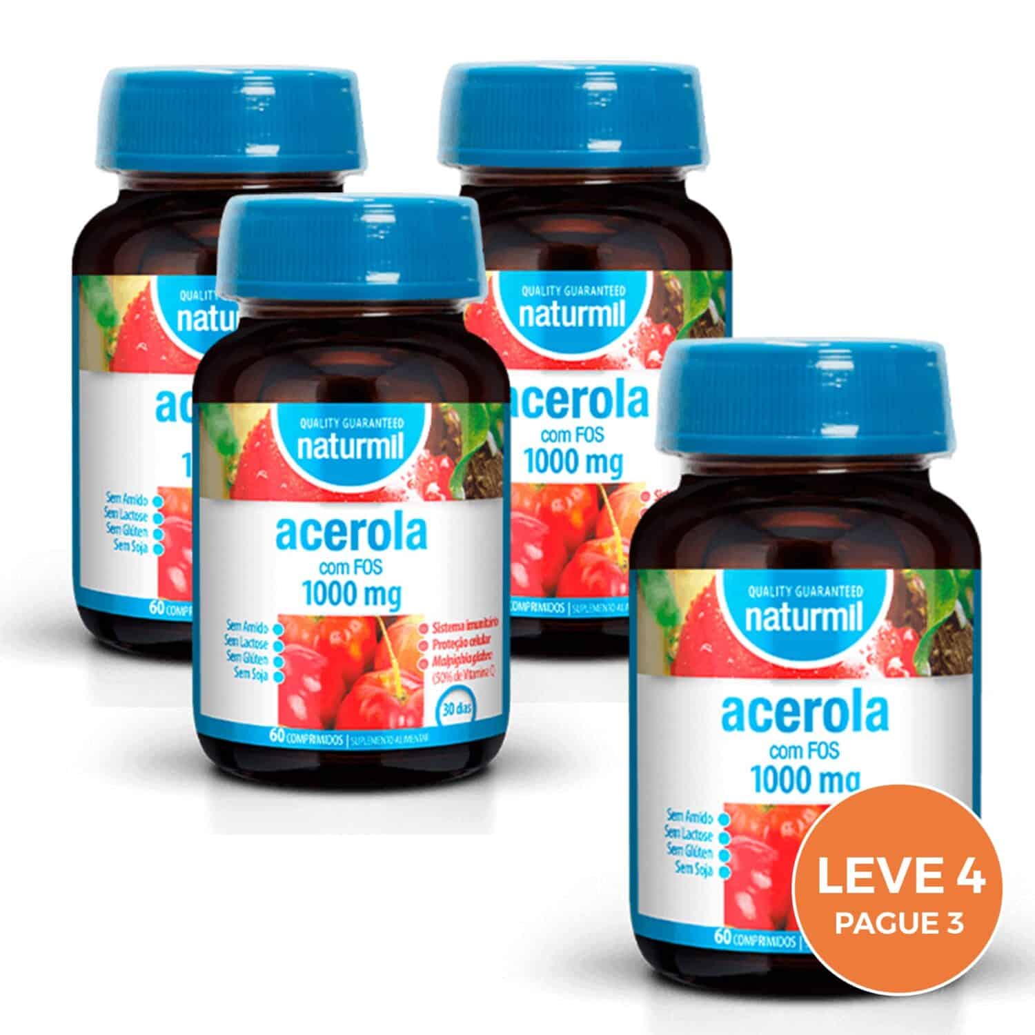 Naturmil Acerola 1000mg 60 Comprimidos