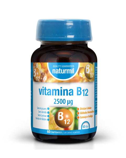 Vitamina B12 2500mcg - 60 Comprimidos - Dietmed