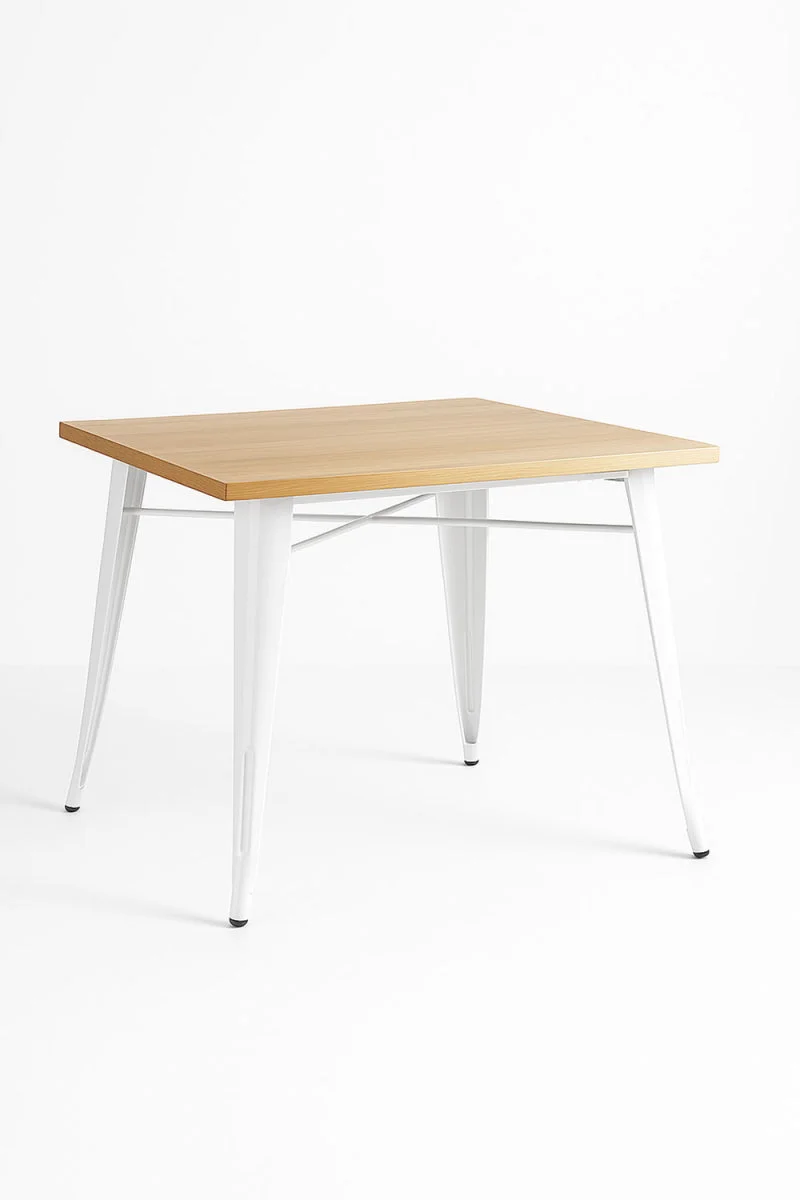 Mesa Leeds Quadrada Madeira Natural 80