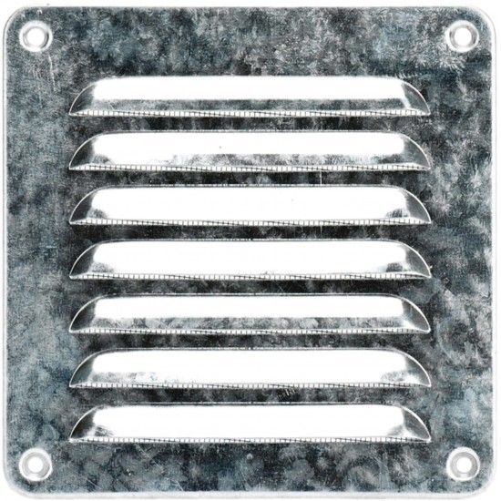 Grelha ventiladora galvanizada com rede GVR-G 155x155mm refª 009.0079 MACFER
