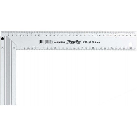Esquadro alumínio MacFer FCS-07 300mm refª 010.0077 MACFER