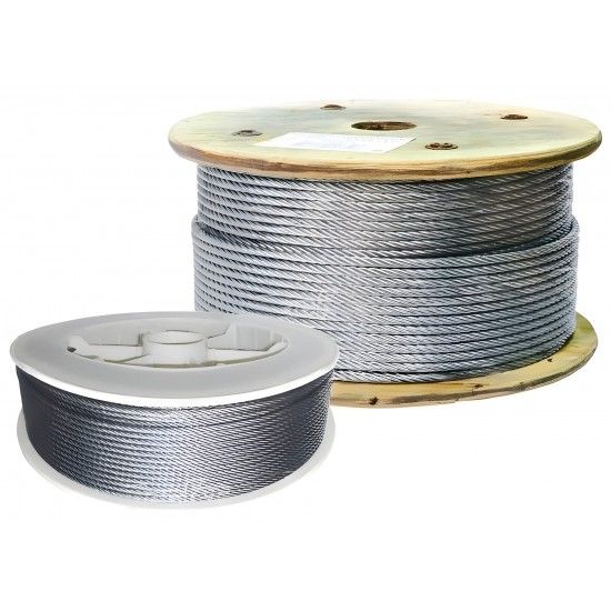 Cabo aço galvanizado WRG 6x7+F 3,0mm 250m ref. 018.0027 MACFER