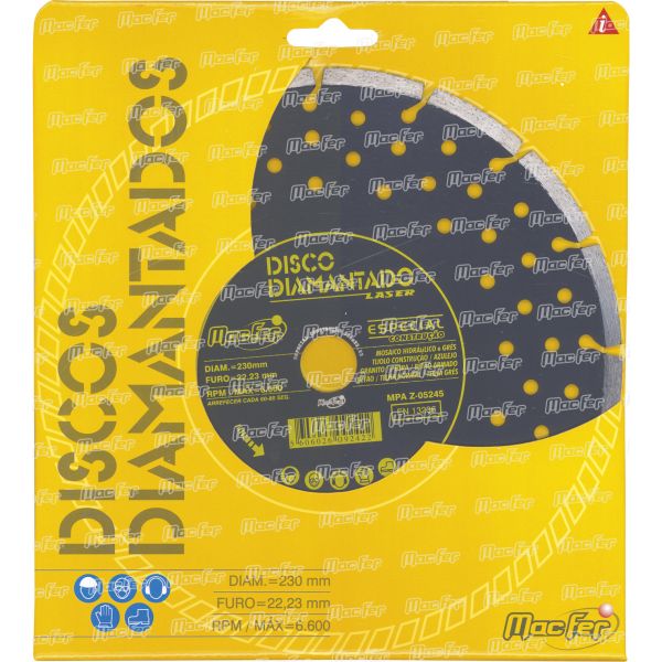 MACFER Disco Diam. Especial Construção 230mm - 092.0042
