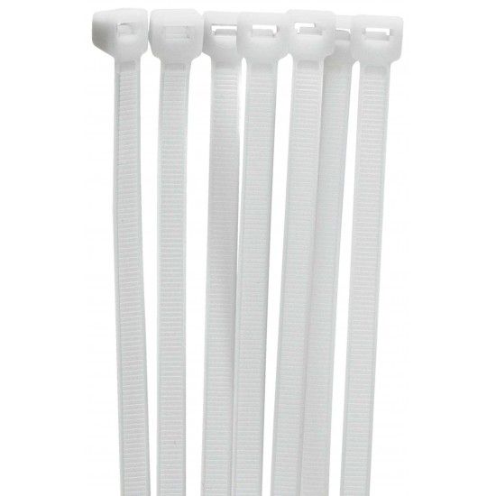 Abraç. serr. nylon MacFer ASN-B 4,5x 300mm branca refª 199.0017 MACFER